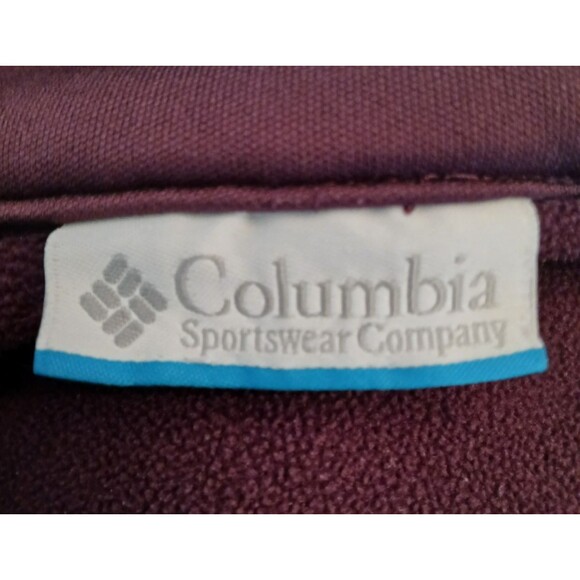 Columbia Sportswear Women's Sweat Jacket Zip Up Purple Pockets - Picture 8 of 9